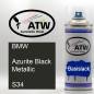 Preview: BMW, Azurite Black Metallic, S34: 400ml Sprühdose, von ATW Autoteile West.